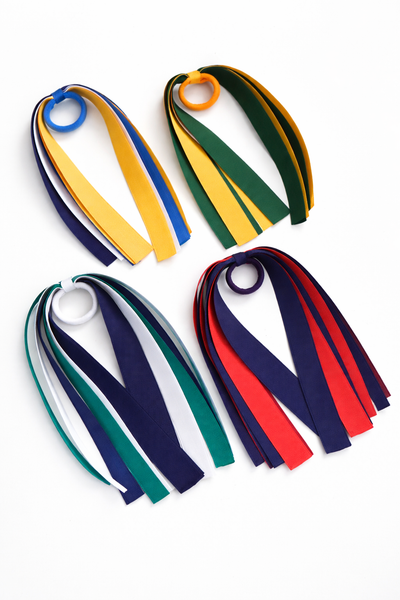 School Hair Accessories -custom made, choose colours needed- Long Ribbon Hair Tie