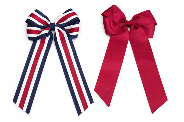 School Uniform, Sport Team Hair Accessories  -custom made, choose colours needed - Large Bow hair tie or hair clip