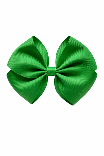 Emerald Green 4 Inch Bow Hair Clip School Hair Accessories
