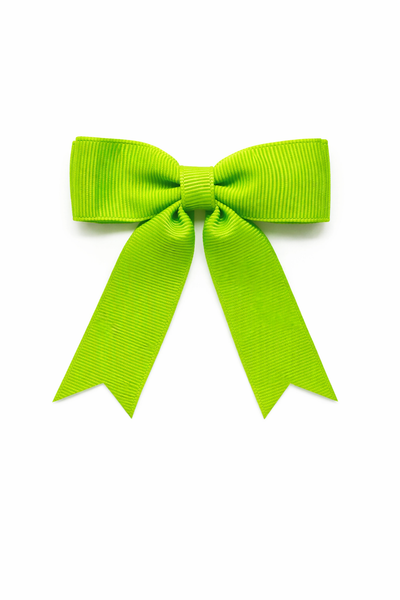 Apple Green 3.5 inch Tail Bow Hair Clip School Hair Accessories
