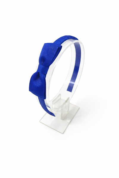Electric Blue 3 inch Bow Headband School Hair Accessories