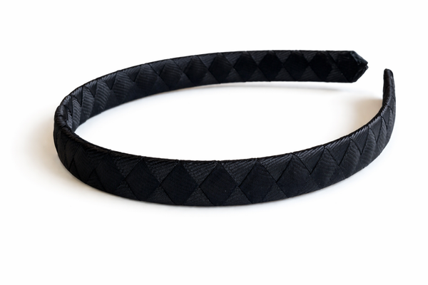 Black Woven Ribbon Headband School Hair Accessories