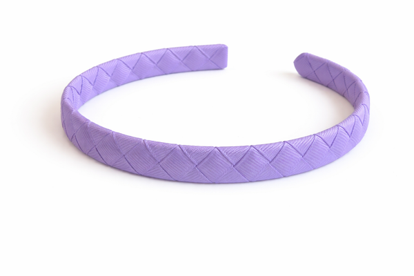Hyacinth Purple Woven Ribbon Headband School Hair Accessories