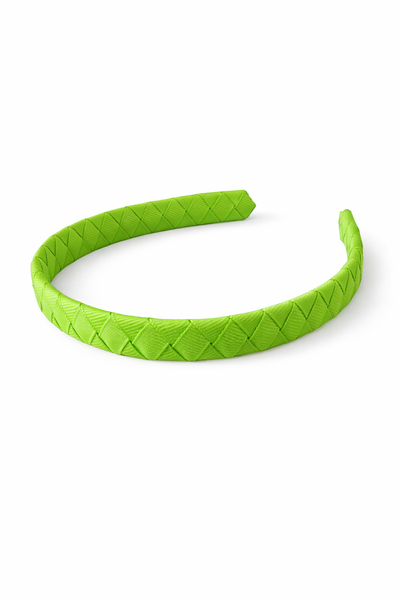 Apple Green Woven Ribbon Headband School Hair Accessories
