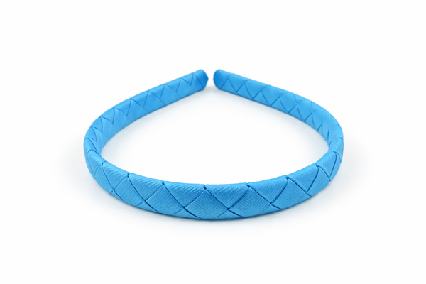 Copen Blue Woven Ribbon Headband School Hair Accessories