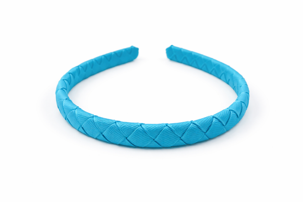 Turquoise Woven Ribbon Headband School Hair Accessories