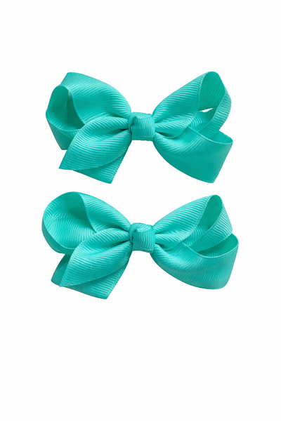 Tropic 3 inch pair bow clips School Hair Accessories