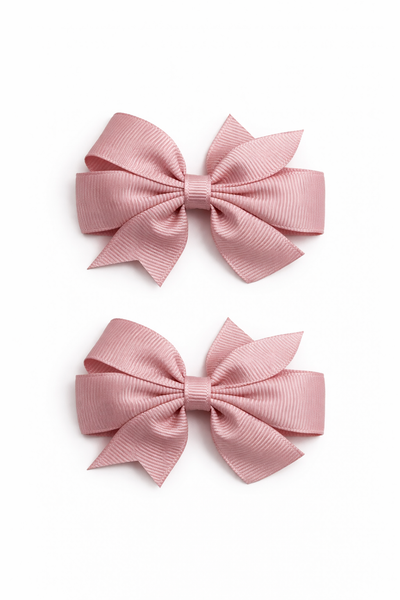 Sweet Nectar 2.5 inch pair Pinwheel bow clips School Hair Accessories