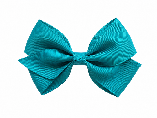 Jade Green 4.5 Inch Bow Hair Clip School Hair Accessories