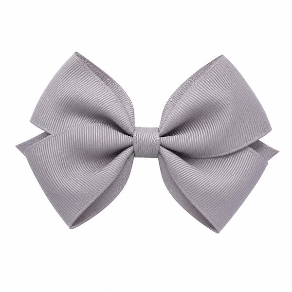 Silver Grey 4.5 Inch Bow Hair Clip School Hair Accessories