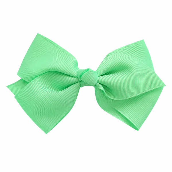Mint Green 4.5 Inch Bow Hair Clip School Hair Accessories