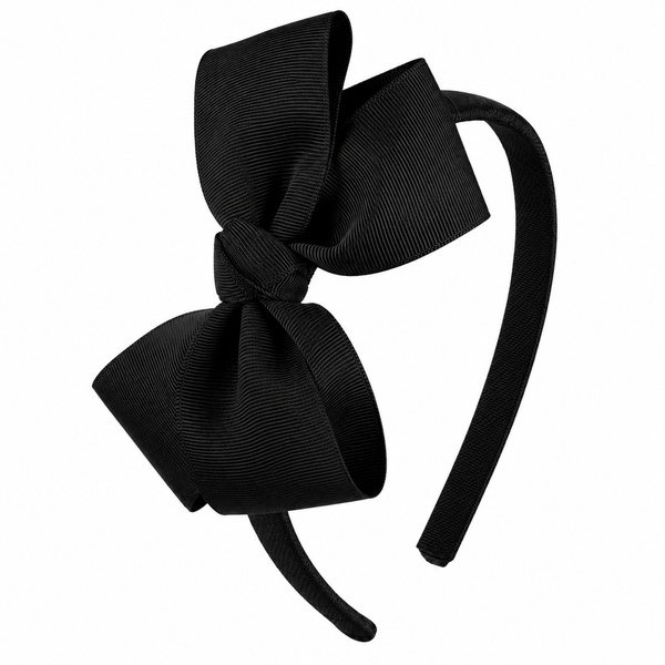 Black Bow Headband School Hair Accessories