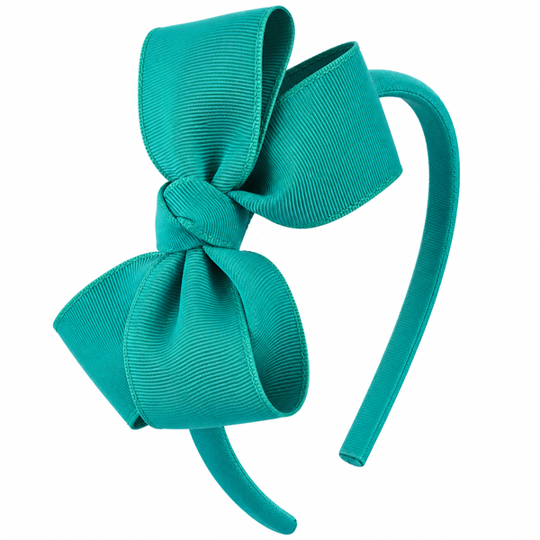 Jade Bow Headband School Hair Accessories