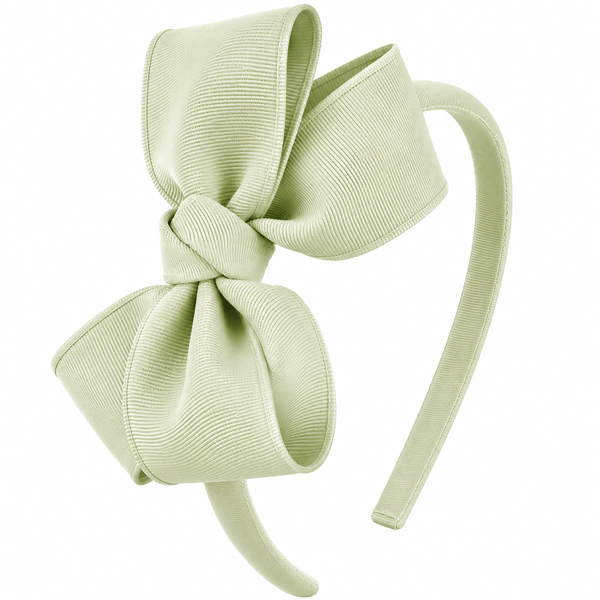 Lime Juice Green Bow Headband School Hair Accessories