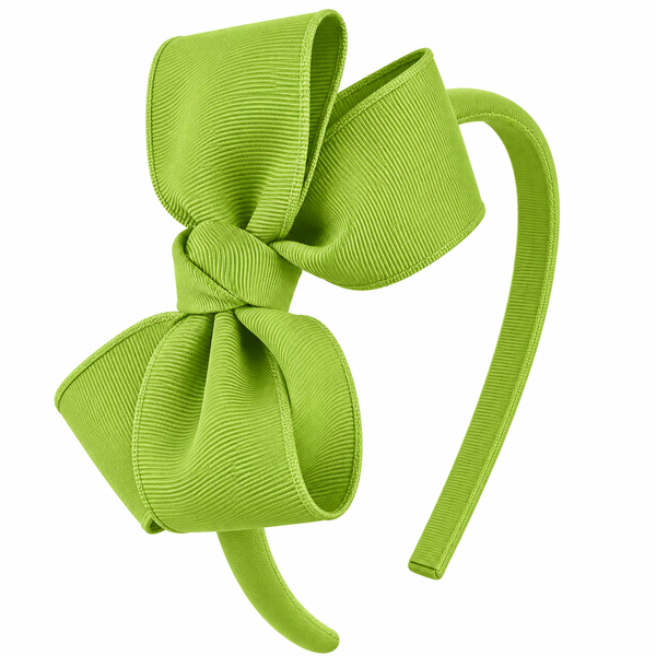 Apple Green Bow Headband School Hair Accessories