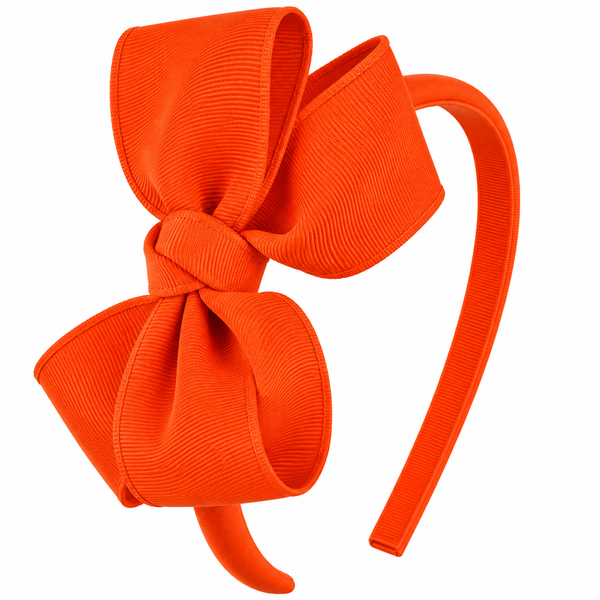 Torrid Orange Bow Headband School Hair Accessories