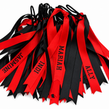 Personalised School, Sporting Team Ribbons Hair Accessories -custom made, choose colours needed- Long Ribbon Hair Tie - add name, team name