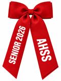 Personalised Graduation Bow,  Senior Gift, School Leaver, Class School Bow Customised Ribbon Hair Tie