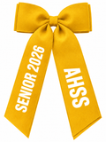 Personalised Graduation Bow,  Senior Gift, School Leaver, Class School Bow Customised Ribbon Hair Tie