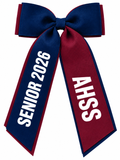 Personalised Graduation Bow,  Senior Gift, School Leaver, Class School Bow Customised Ribbon Hair Tie