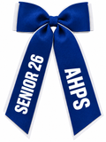 Personalised Graduation Bow,  Senior Gift, School Leaver, Class School Bow Customised Ribbon Hair Tie