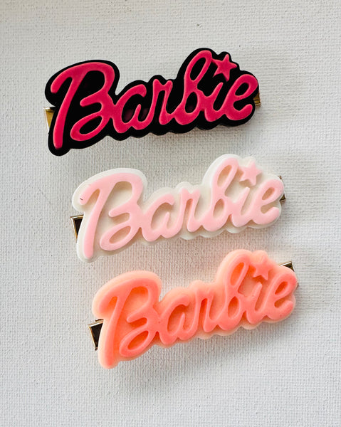 Set of 3 Barbie Bar Clips