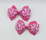 Barbie Large Bow Clip Pink, Black or White