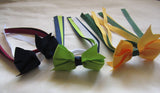 School Hair Accessories -custom made, choose colours needed- Ribbon and Bow Hair Tie