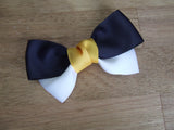 School Hair Accessories- custom made, choose colours needed-  Large Double Bow Hair Tie, Clip or Headband