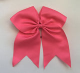 Large 8 inch (20cm) cheer style bows Clip or Hair Tie