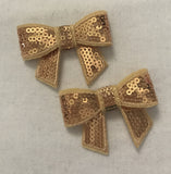 Large Sparkle Sequin Bow Pair