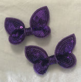 Butterfly Sequin Sparkle Bow Pair