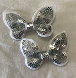 Butterfly Sequin Sparkle Bow Pair