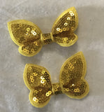 Butterfly Sequin Sparkle Bow Pair