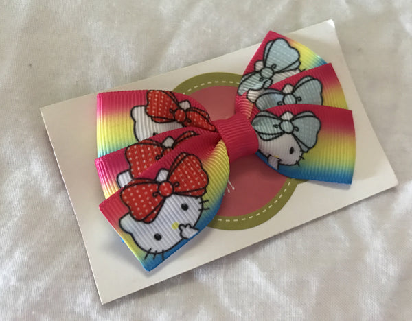 Ribbon Bow Hello Kitty Rainbow