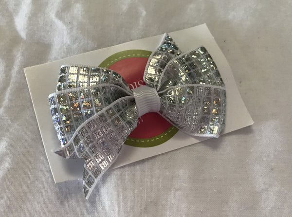 Ribbon Bow Silver Disco