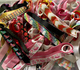 Mystery Pack Ponytail Ribbon streamers- 15 long ribbon hair ties character, pattern, prints