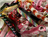 Mystery Pack Ponytail Ribbon streamers- 15 long ribbon hair ties character, pattern, prints