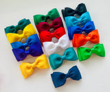 School Hair Accessories- custom made, choose colours needed- Double Bow Hair Tie, Clip or Headband