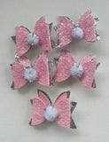 Easter Bunny Ears Hair Clip Glitter Bow