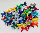 School Hair Accessories- custom made, choose colours needed- two pairs mini bow clippies